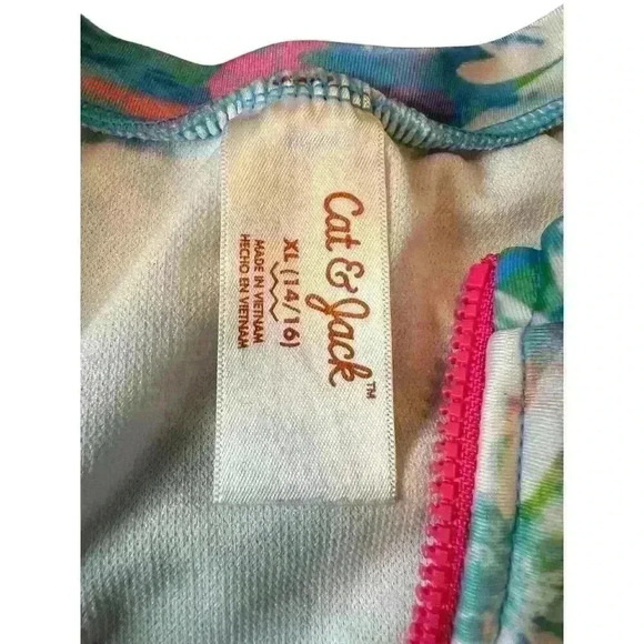 Cat &‎ Jack Sz XL Long Sleeve One Piece Swim Suit - Picture 5 of 7